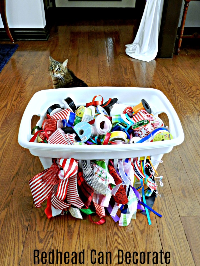 3 Clever Household Storage Clean-up Tips including how to store all that ribbon!