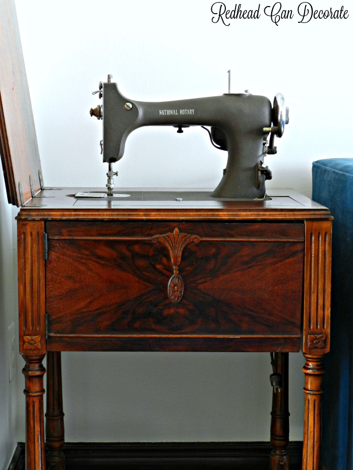 Vintage Sewing Machine Table Makeover, Refinishing Antique Singer Sewing Machine Cabinet