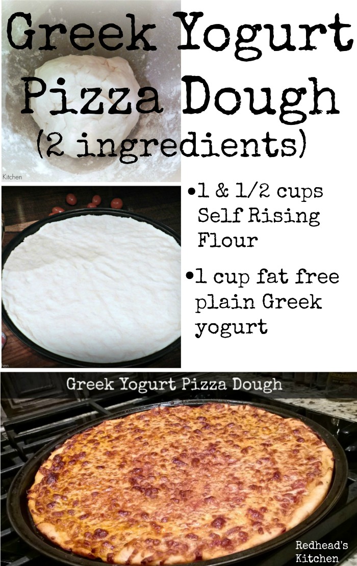 This Greek yogurt pizza dough is so easy to make!