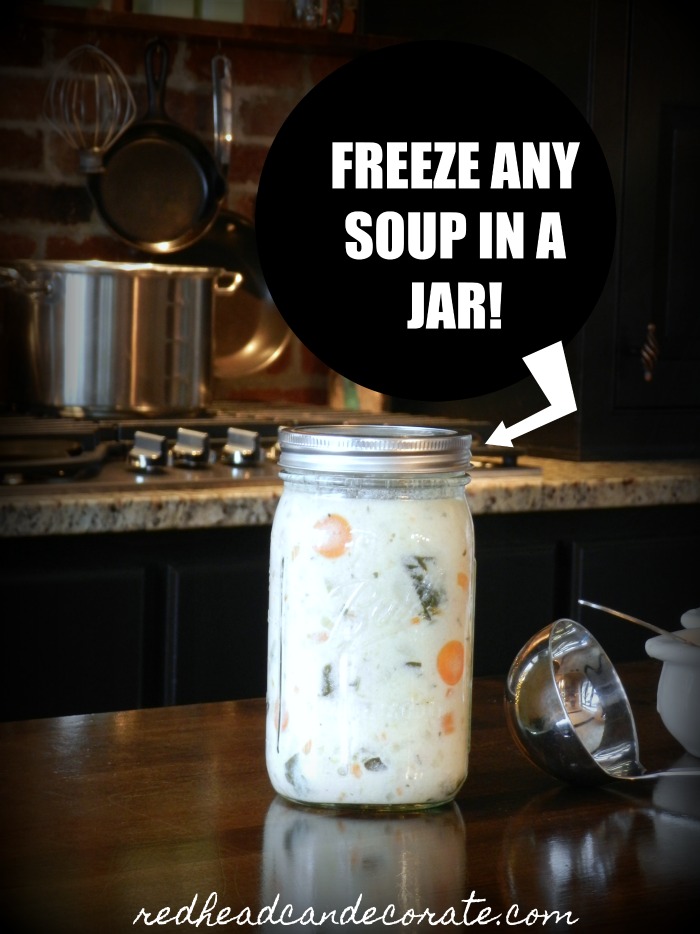 Yes you can freeze soup in a mason jar and it's so much easier than canning it!