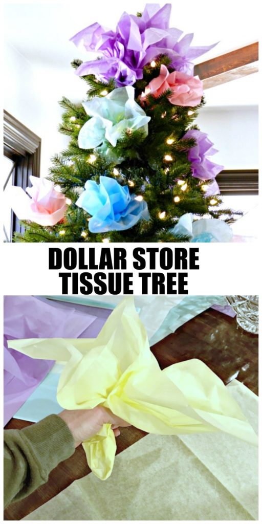 Dollar Store Tissue Paper Tree