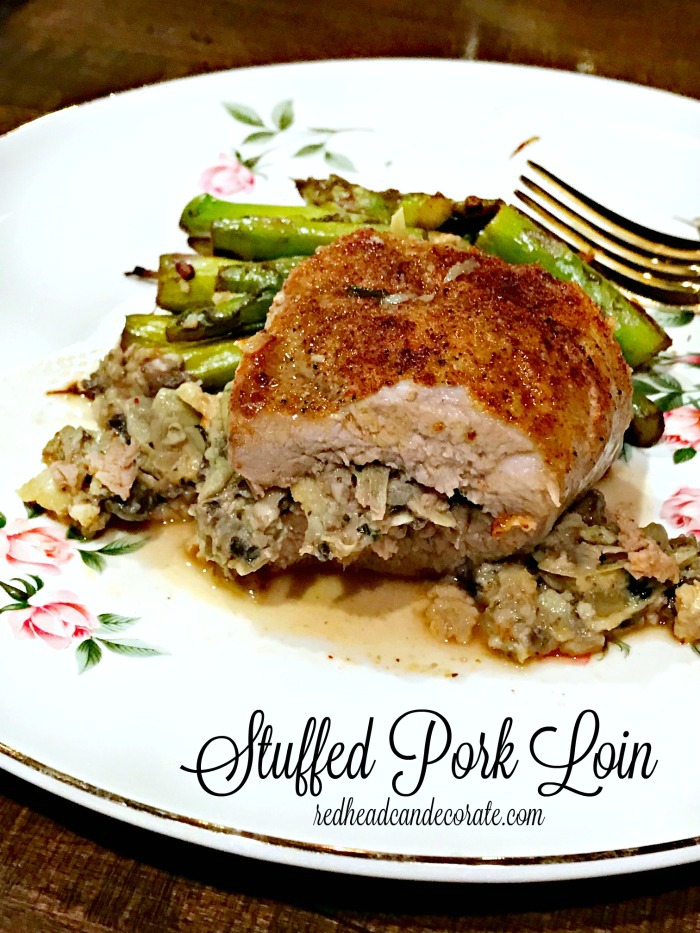 This Healthy Stuffed Pork Loin tastes fantastic without all the high calories of fattening stuffing.