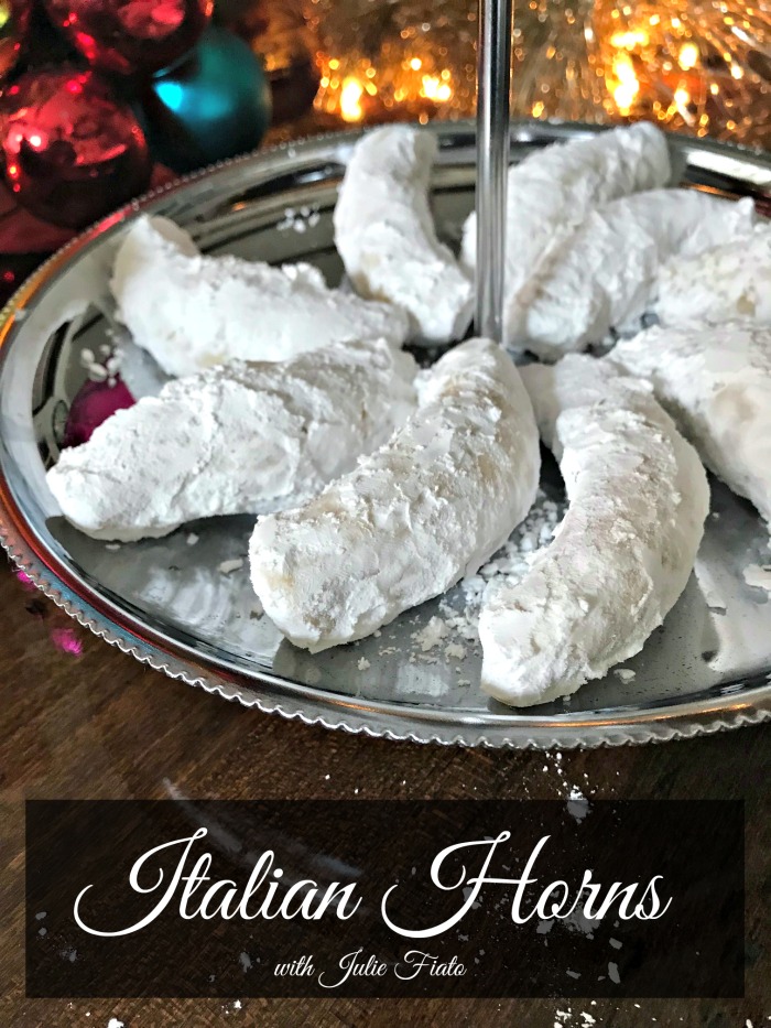 This vintage authentic Italian Horn Cookie Recipe will be your favorite Christmas cookie after you try them!  The dough is soft, fluffy, and filling is sweet!