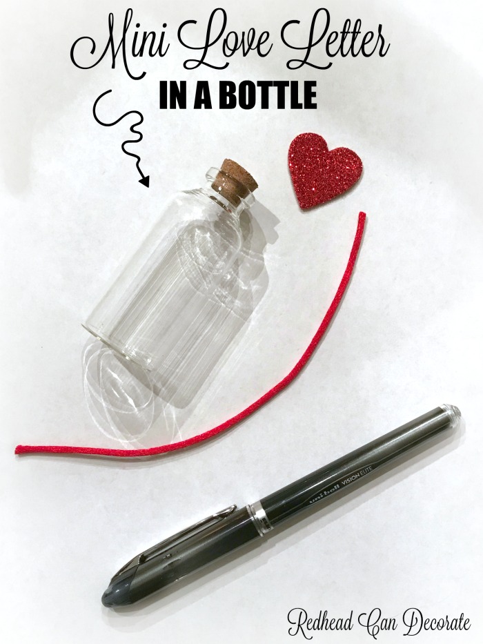 Simple and sweet, this Message in a Bottle Valentine can be cherished for years and is a unique alternative to expensive greeting cards.