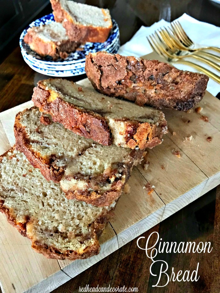 Simple ingredients make this yummy Cinnamon Bread Recipe a family favorite for breakfast, a snack, or even for dessert.