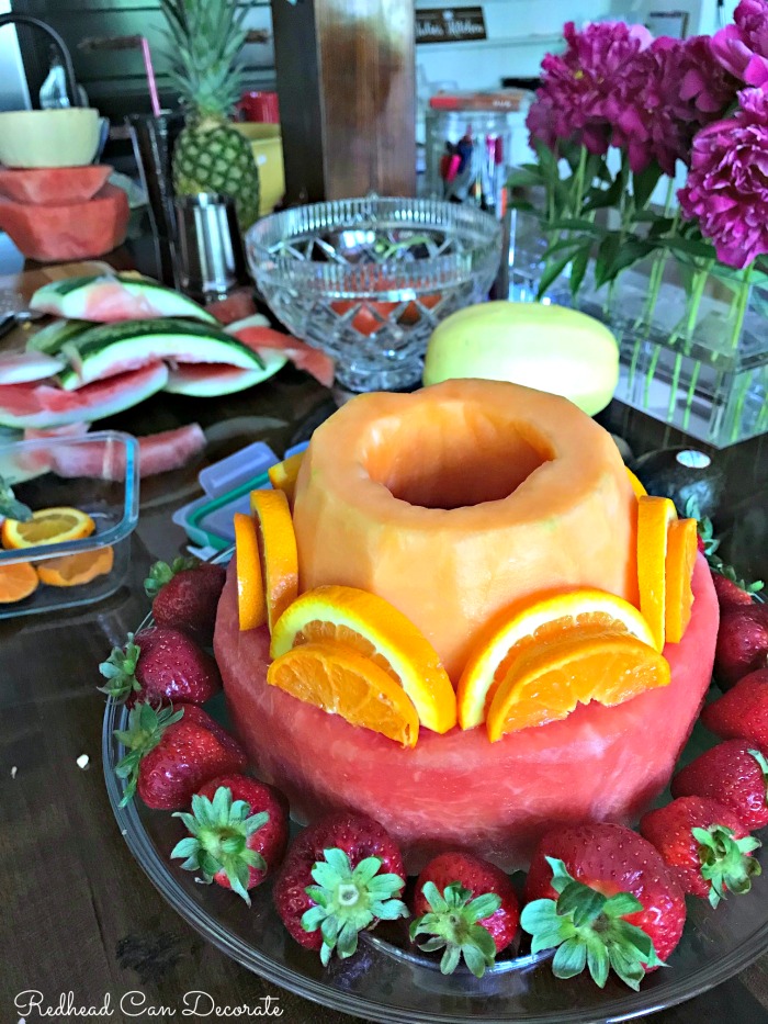 This Rainbow Fruit Cake is so beautiful and would make the perfect conversation starter for your next social gathering.  The full tutorial is included!