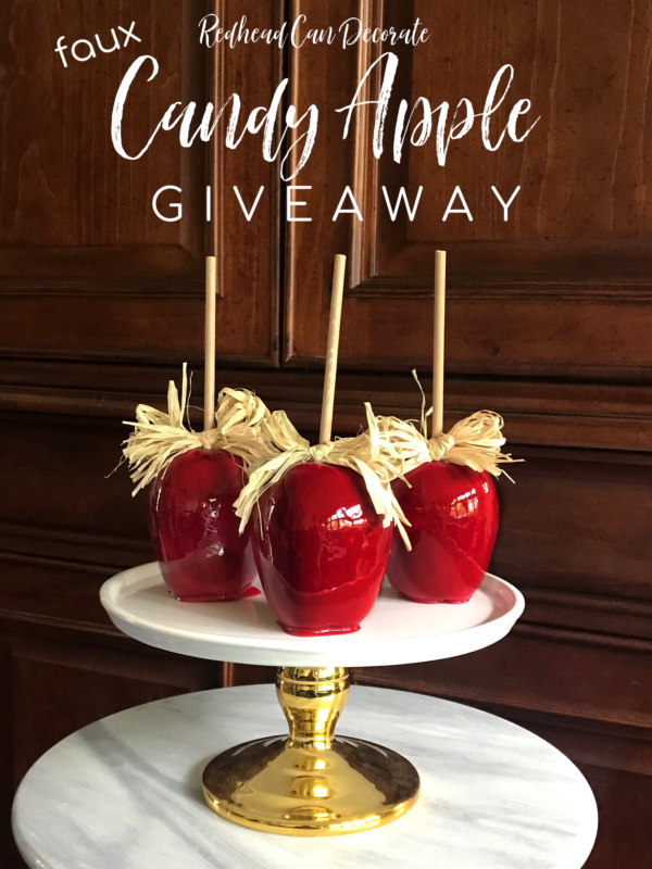 Faux Red Candy Apple Giveaway - Redhead Can Decorate