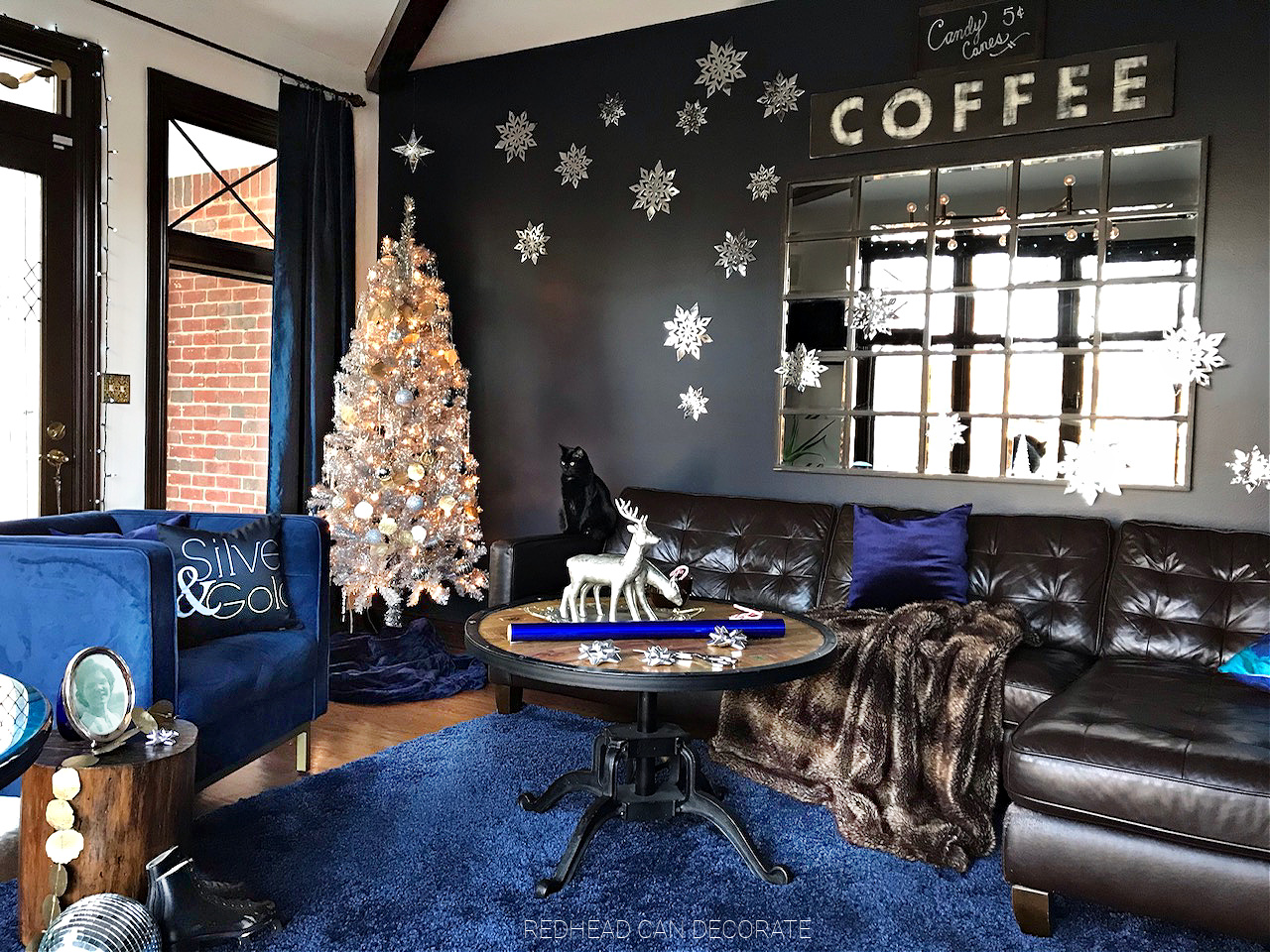 Silver & Gold Christmas Holiday Housewalk 2020 - Redhead Can Decorate