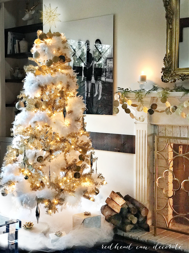 Visit the Silver & Gold Christmas Holiday Housewalk 2020 for affordable repurposing ideas for our Christmas decorating!