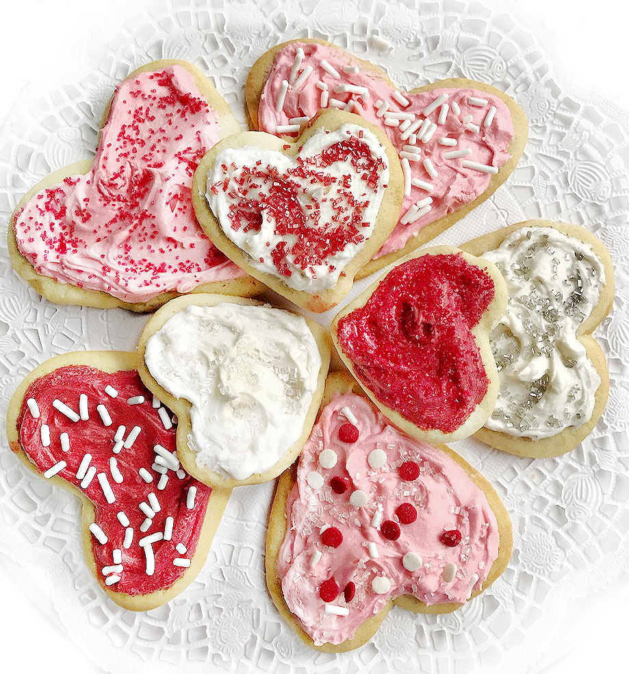 My Great Grandma's Heart Cut Out Cookies from Scratch recipe are made with authentic old fashion ingredients.  They can be eaten with or without frosting for all of the holidays!
