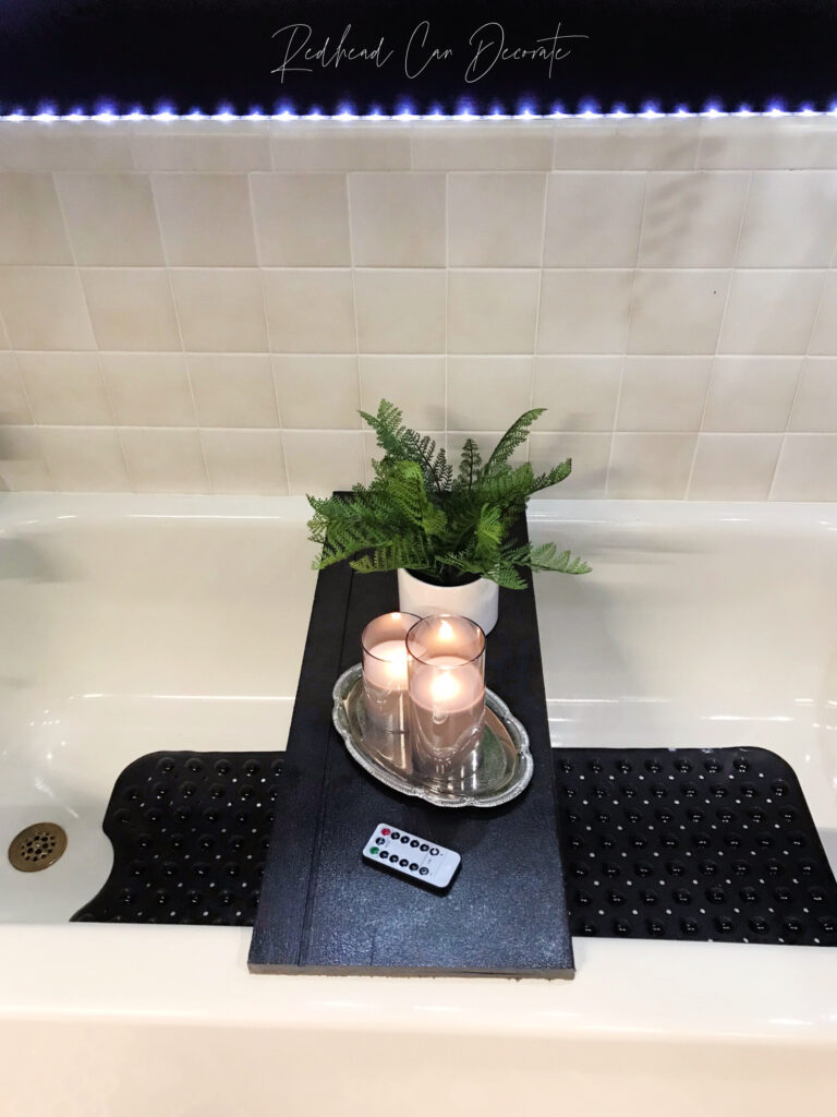 Here's affordable ideas on how to update and decorate your dated bone tile bathroom without renovating and it's truly shocking!