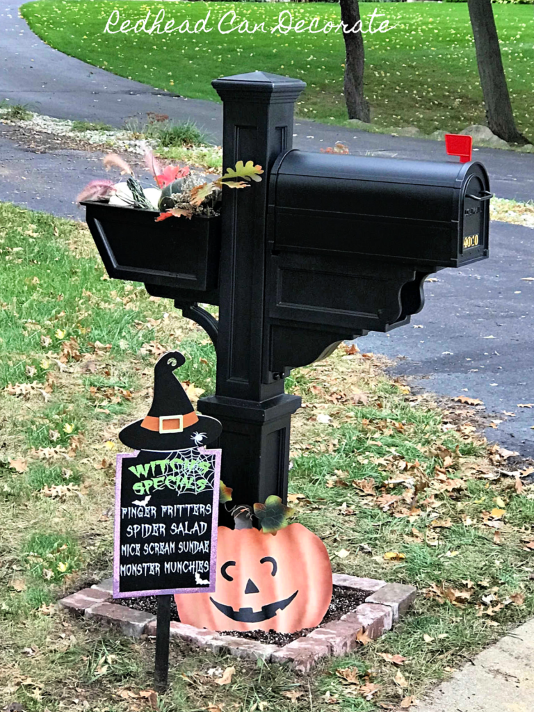 Our New Black Mailbox with Flower Box is so beautiful and fun to decorate for all of the holidays and seasons.