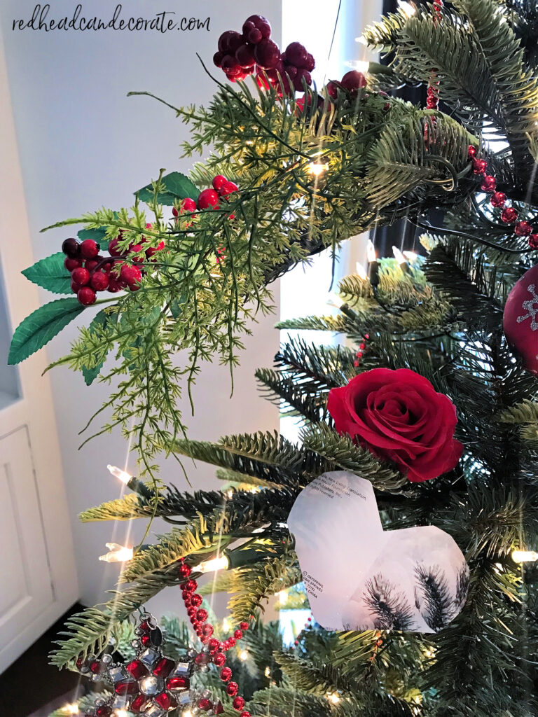 Leave your Christmas tree up and repurpose your Christmas cards for a Valentine's Day Tree that will bring joy well through February!