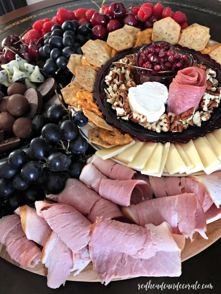 How to Create a Salty & Sweet Valentine's Day Charcuterie Board without buying a ton of expensive meats and candy.