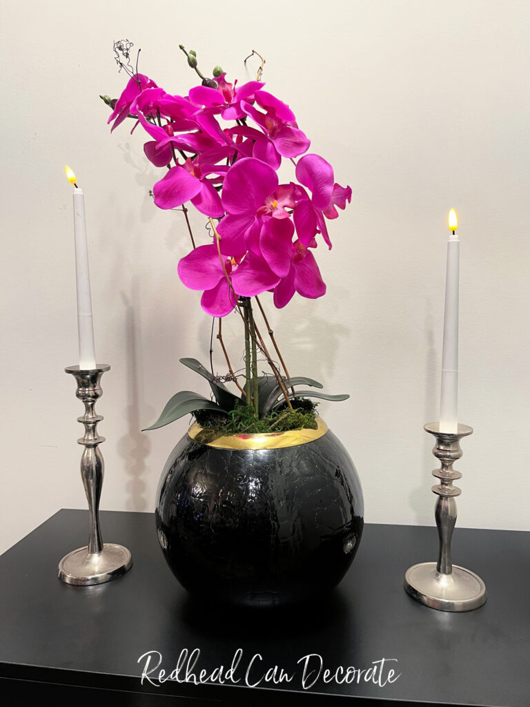 How to Make a Fake Orchid Look Real using free and affordable supplies.