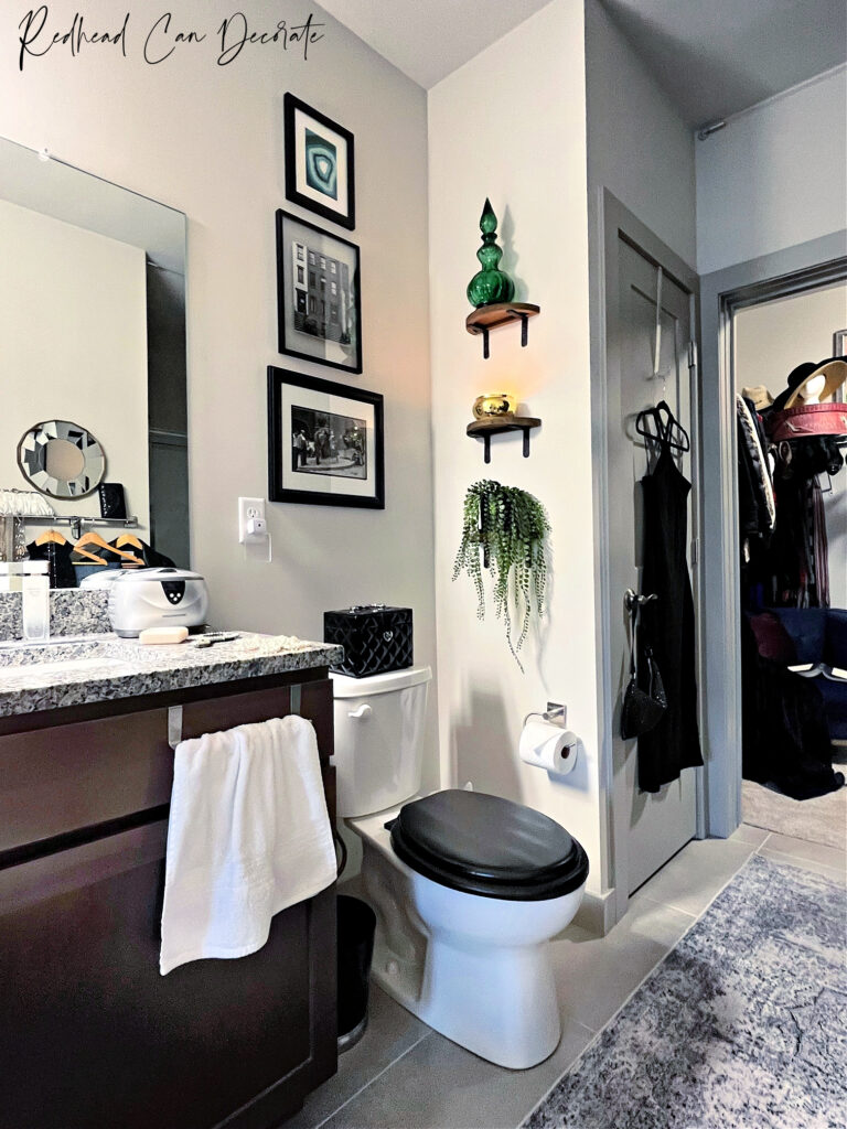 How I Created My Chic Private Bathroom with Dressing Room in our apartment!