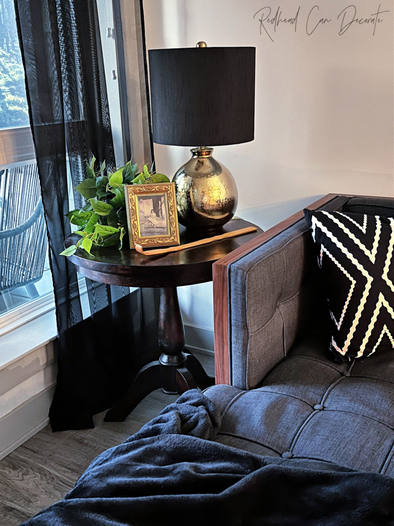 Our New Brass & Black Living Room Lamps