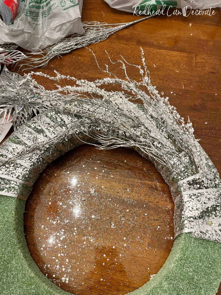 How to Make a Dollar Store Christmas Ice Wreath