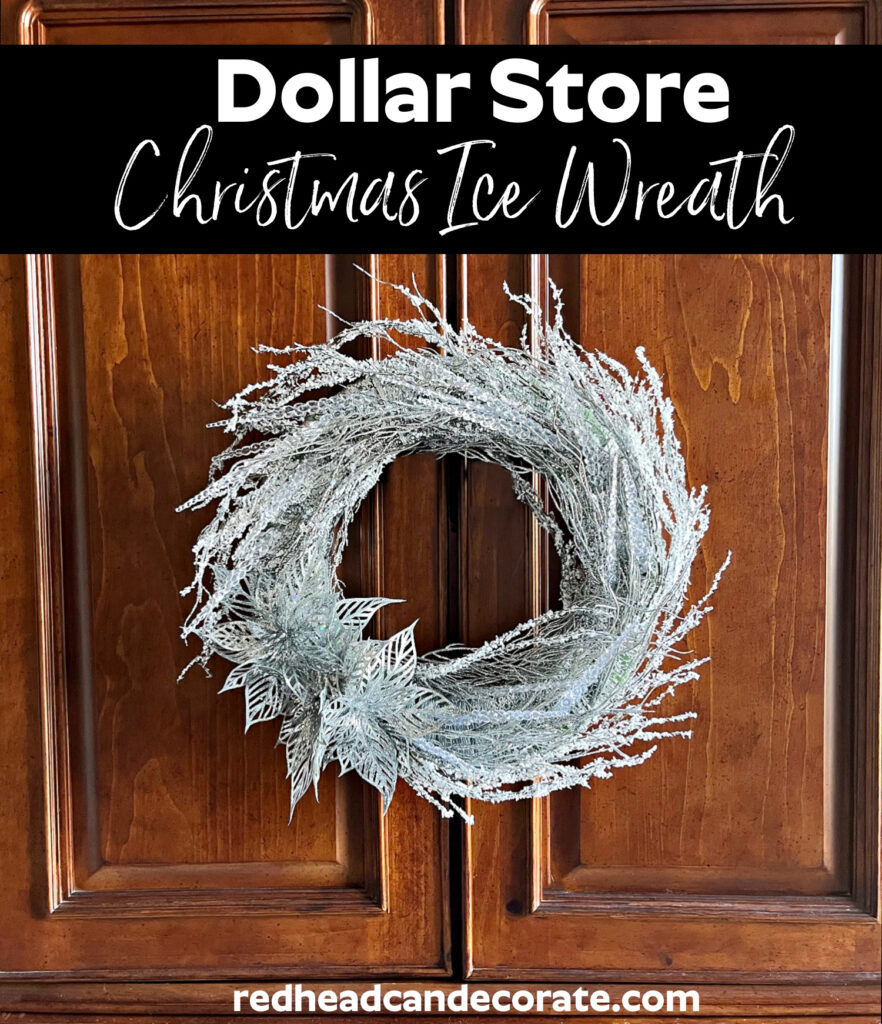 How to Make a Dollar Store Christmas Ice Wreath
