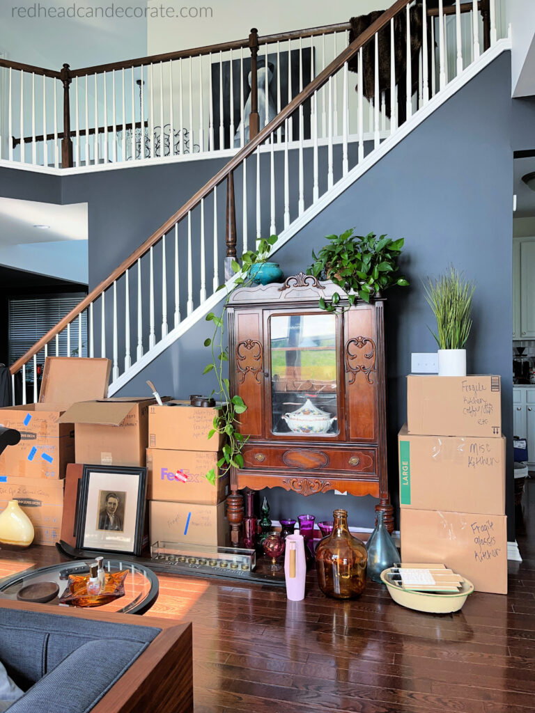 Summer Sunset Tablescape and Update on Big Move