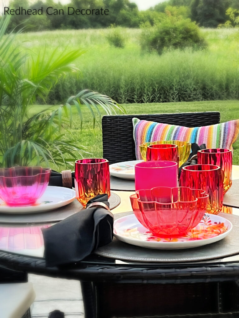 Summer Sunset Tablescape and Update on Big Move