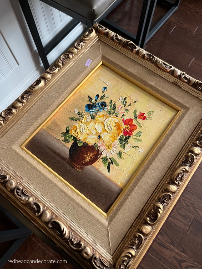 Using something you probably have in your bathroom drawer in many colors..."How to Paint a Thrift Store Frame with Eyeshadow"...