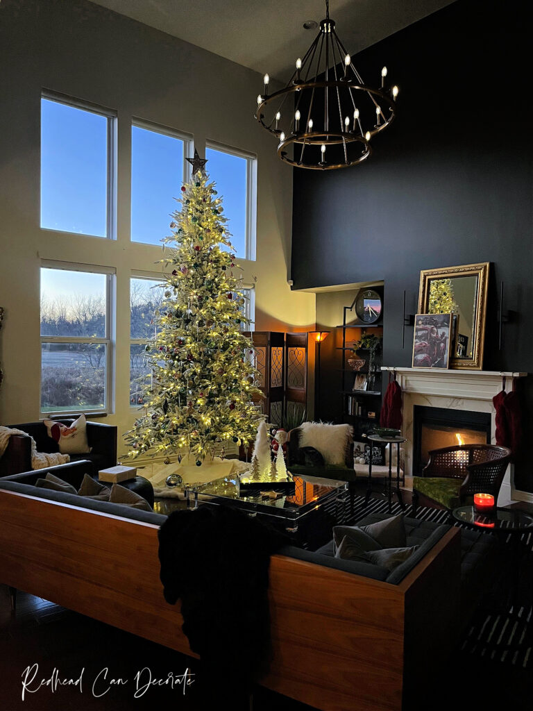 Redhead's Gorgeous 12 Foot Flocked Christmas Tree Tour