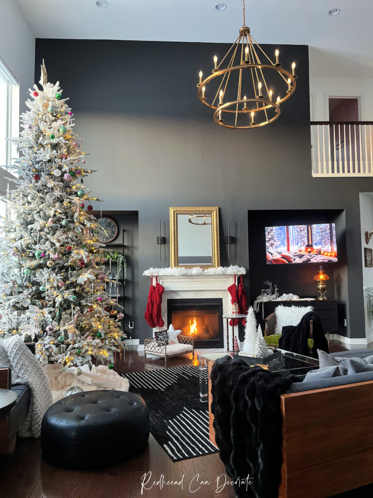 Redhead's Gorgeous 12 Foot Flocked Christmas Tree Tour