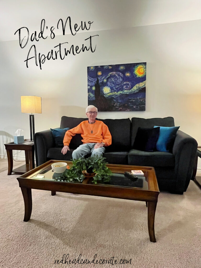 My 91 Year Old Dad's Thrift Store Furniture Living Room Makeover